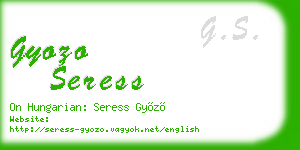gyozo seress business card